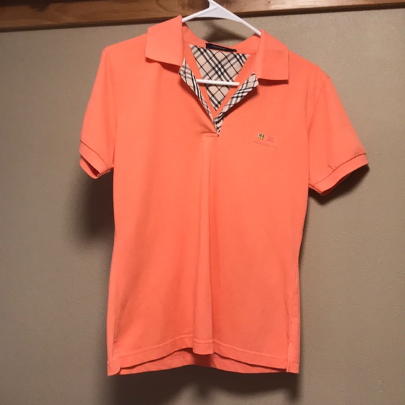 burberry polo womens orange